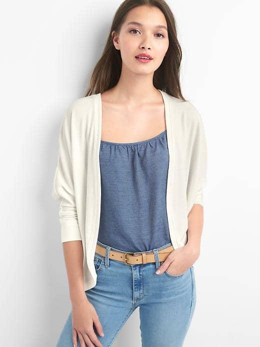 Gap Women Softspun Open Front Cardigan - New Off White