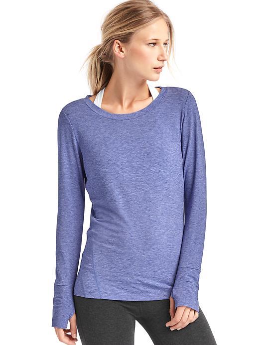 Gap Women Gapfit Breathe Long Sleeve Tee - Capital Blue