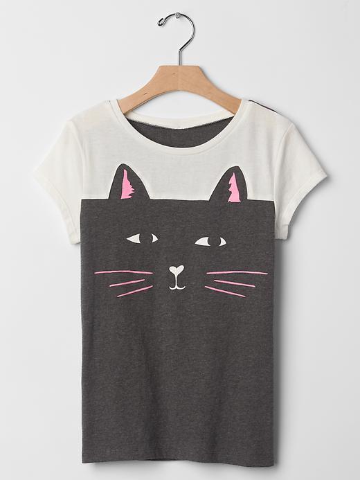 Gap Kitten Short Sleeve Tee - Sparkle Heather Gray