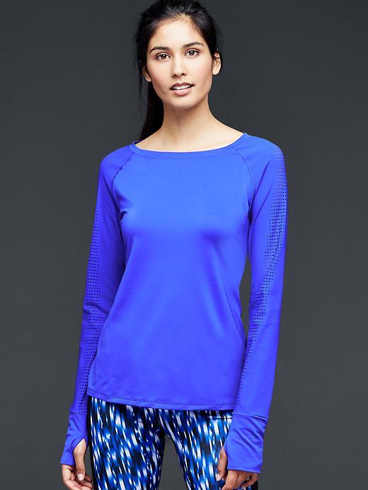 Gap Gapfit Mesh Back Shirt - Bristol Blue