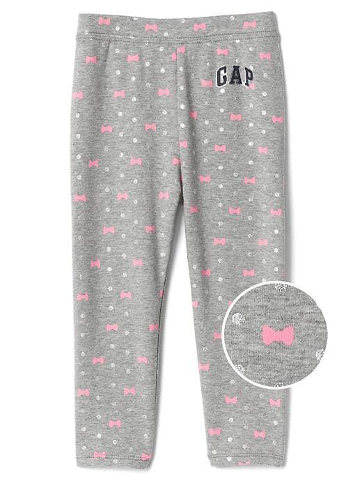 Gap Women Logo Print Soft Terry Capris - Bow Print