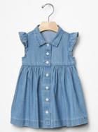 Gap 1969 Denim Shirt Dress - Light Wash Indigo