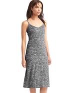 Gap Women Ribbed Cami Midi Dress - Gray