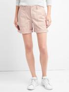 Gap Women Girlfriend Rolled Utility Shorts - Pink