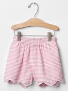 Gap Stripe Culotte Shorts - Pink Eoe