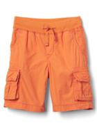 Gap Pull On Cargo Shorts - Orange Jubilee