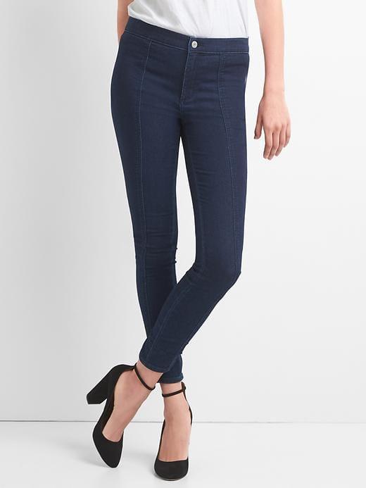 Gap Women Seamed Slim Fit Jeans - Dark Indigo