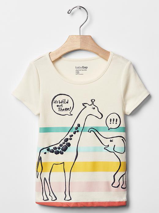 Gap Embellished Spring Graphic Tee - Ivory Frost