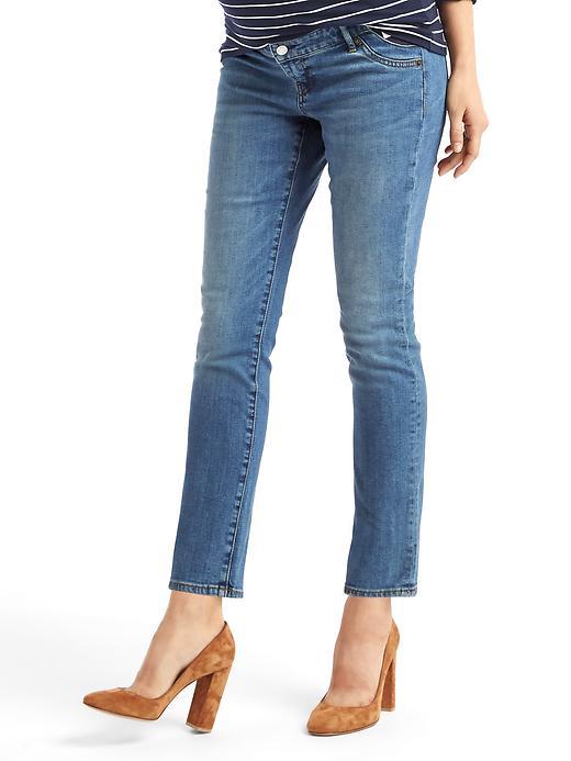 Gap Authentic 1969 Inset Panel Real Straight Jeans - Medium Indigo