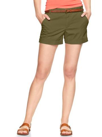 Gap Womens Low Rise Sunkissed Shorts - Olive