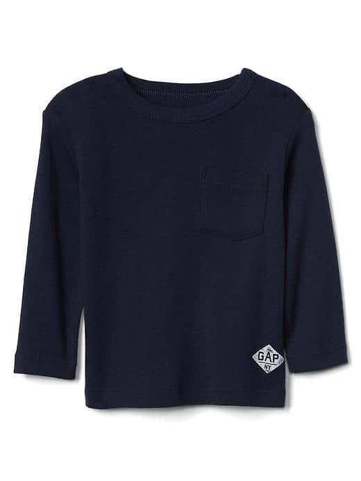 Gap Long Sleeve Pocket Tee - Blue Galaxy