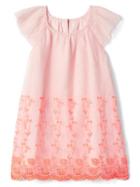 Gap Eyelet Tulle Flutter Dress - Vintage Pink