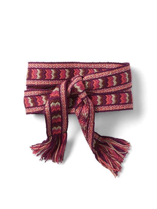 Gap Women Chevron Web Belt - Primo Plum