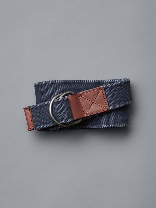 Gap Men Rugged Canvas Belt - Deep True Navy