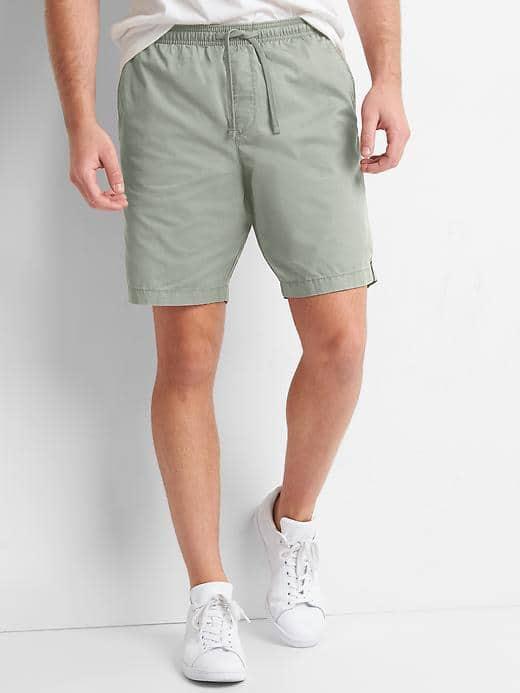Gap Men Lived In Drawstring Shorts 9 - Sage