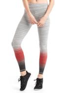 Gap Women Gfast Performance Cotton Ombre Leggings - Red Print