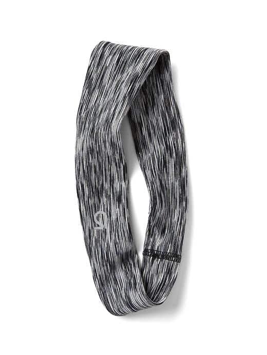 Gap Women Gapfit Spacedye Headband - Black/white