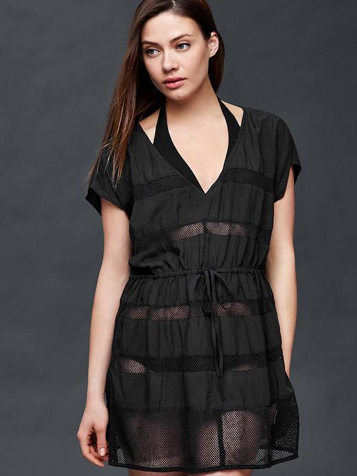 Gap Women Mix Mesh Cover Up - True Black