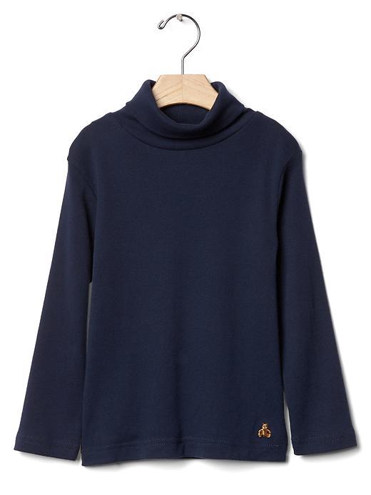 Gap Solid Turtleneck Tee - True Indigo