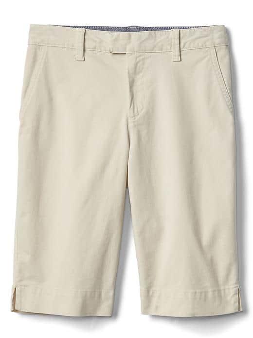 Gap Women Stretch Twill Bermuda Shorts - Stone