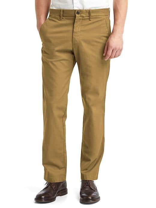Gap Men Classic Straight Fit Khakis - Palomino Brown
