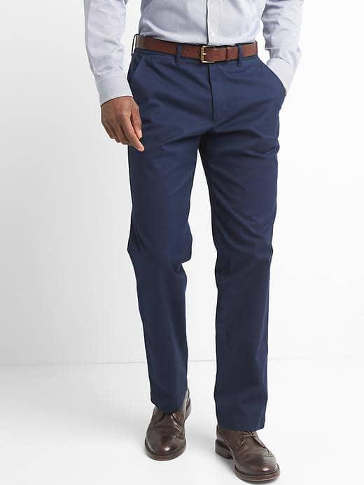 Gap Women Classic Stretch Straight Fit Khakis - Tapestry Navy