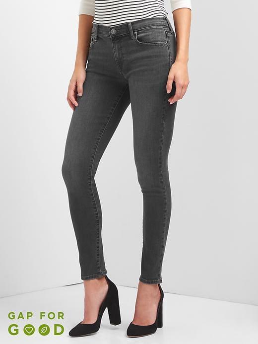 Gap Low Rise True Skinny Jeans - Black