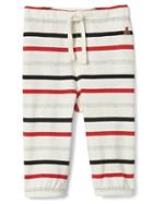 Gap Striped Jersey Pants - Ivory Frost