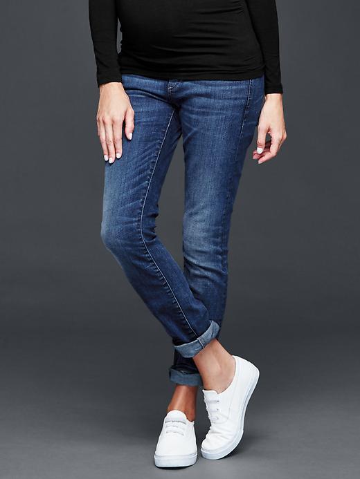 Gap Women 1969 Full Panel Resolution Slim Straight Jeans - Dark Indigo