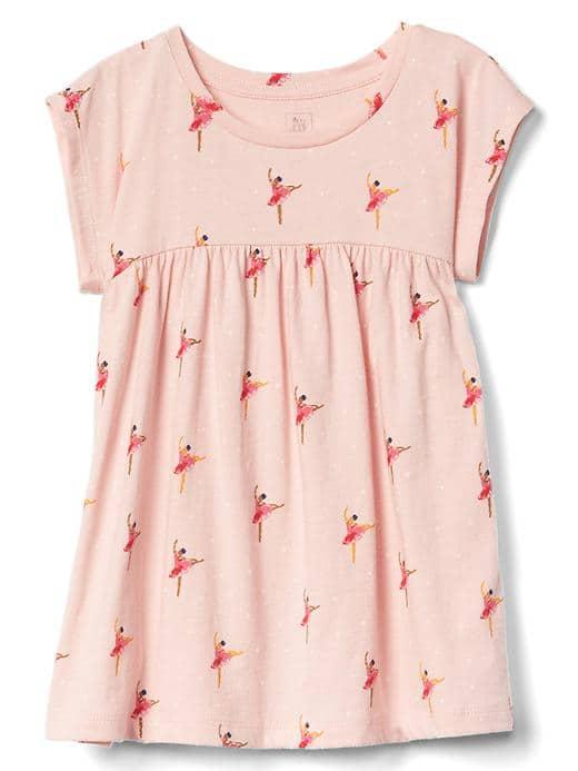 Gap Print Shirred Top - Ballerina