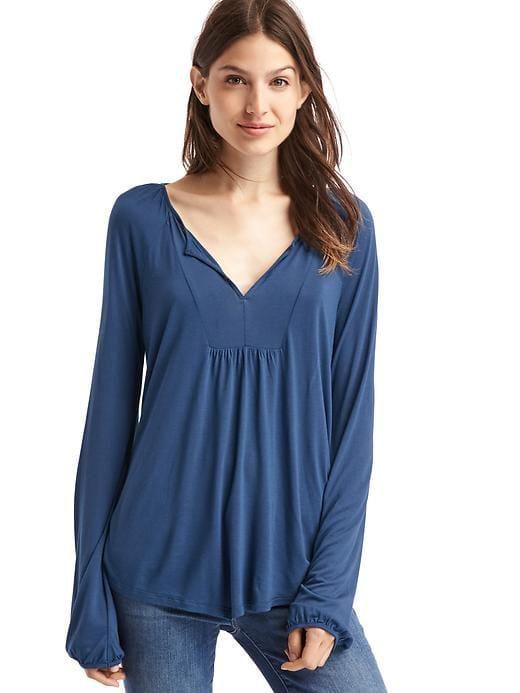 Gap Drapey Peasant Top - Night
