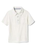 Gap Button Down Pocket Polo - New Off White