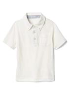 Gap Button Down Pocket Polo - New Off White