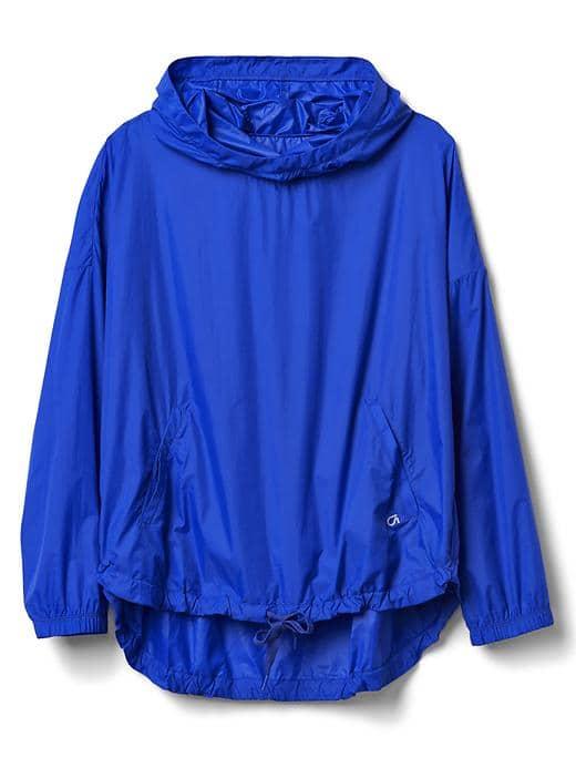 Gap Women Ripstop Oversize Hoodie - Radiant Blue