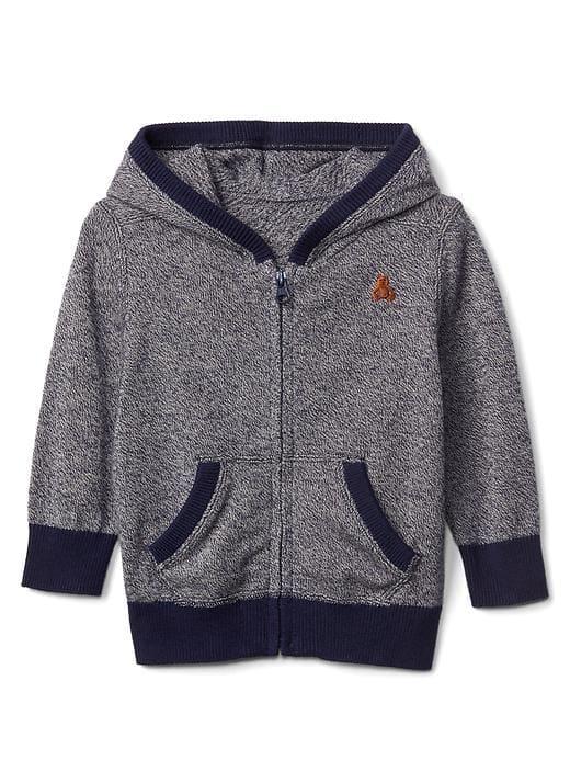 Gap Marled Sweater Hoodie - Dark Night