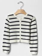 Gap Stripe Pointelle Cardigan - Blue Galaxy