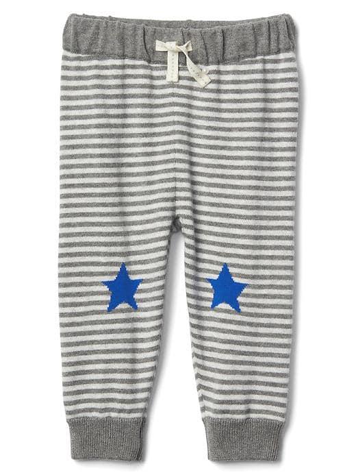 Gap Star And Stripe Sweater Pants - Gray Stripe