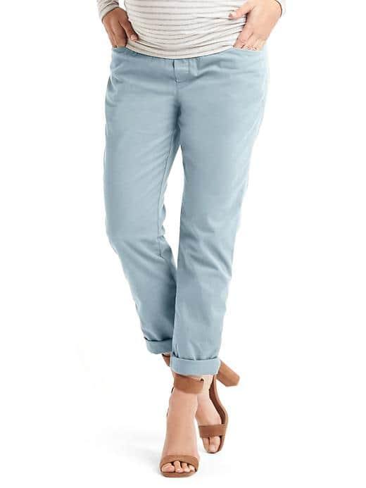 Gap Women Demi Panel Girlfriend Chino - Pacific Mist