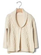 Gap Easy Cable Knit Cardigan - Off White