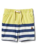 Gap Stripe Shorts - Colorblock Fresh Yellow & Blue Stripe