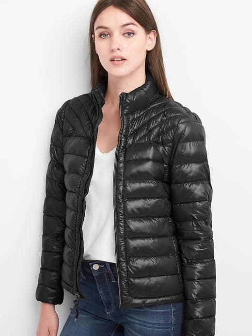 Gap Women Coldcontrol Lite Puffer Jacket - Black