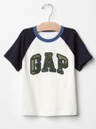 Gap Logo Patch Baseball Tee - New Off White