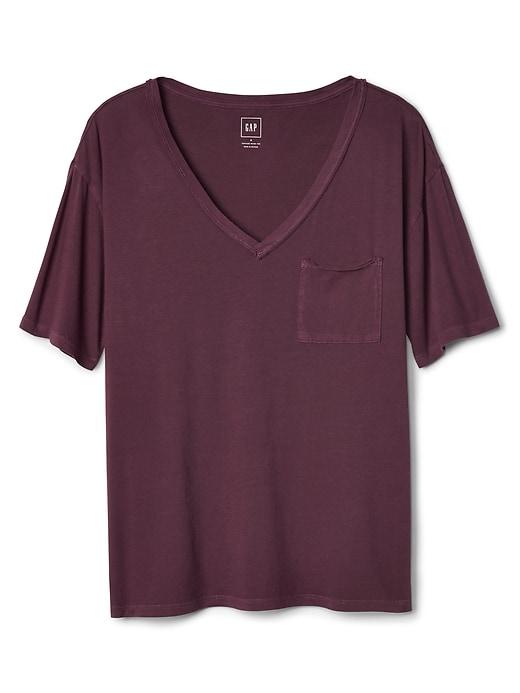 Gap Women Boyfriend Tee - Plum Pie