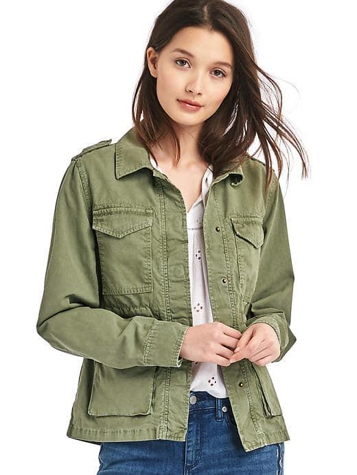 Gap Women Utility Jacket - Walden Green
