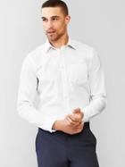 Gap Men Wrinkle Resistant Solid Shirt - Optic White