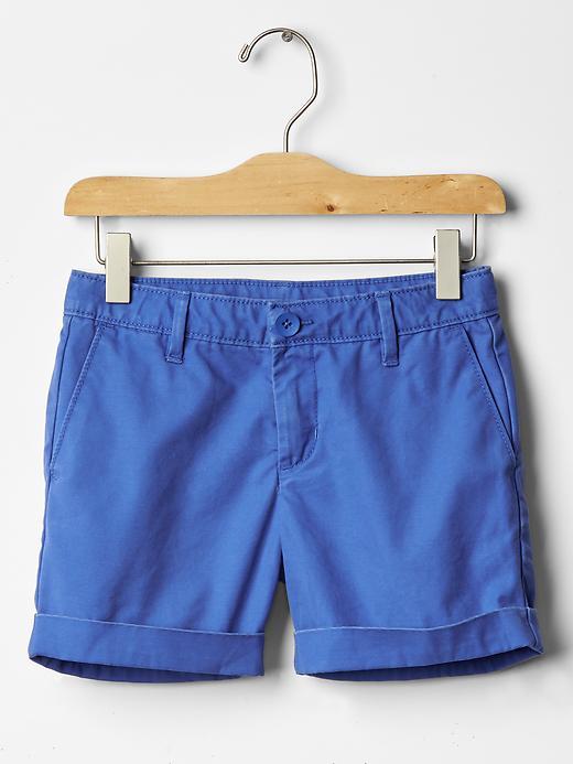 Gap Solid Midi Shorts - Blue Lagoon