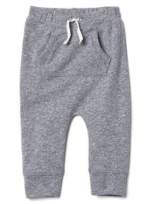 Gap Kanga Terry Pants - Navy Blue Heather
