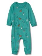 Gap Forest Friends Kanga One Piece - Teal Ocean