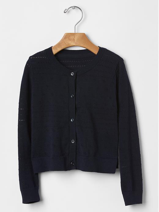 Gap Pointelle Button Cardigan - Blue Galaxy