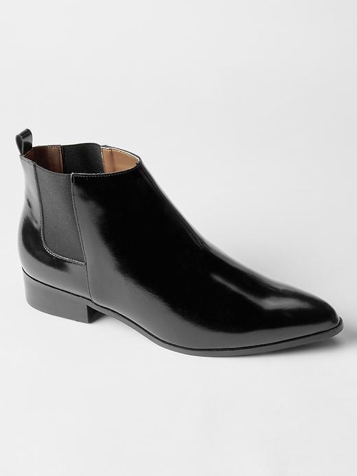 Gap Women Leather Chelsea Booties - True Black